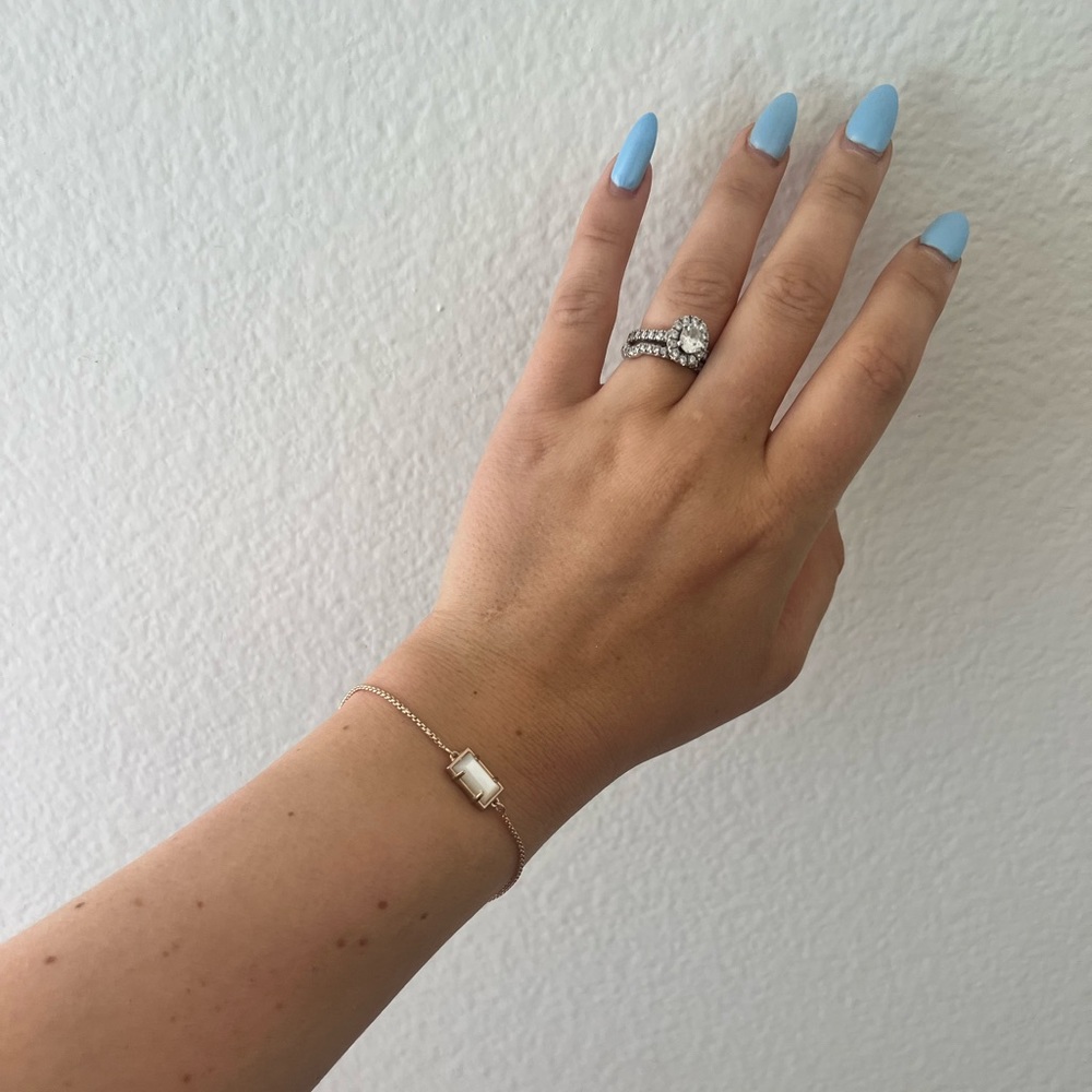 Kendra Scott Phillipa Rose Gold Mother of Pearl Bracelet